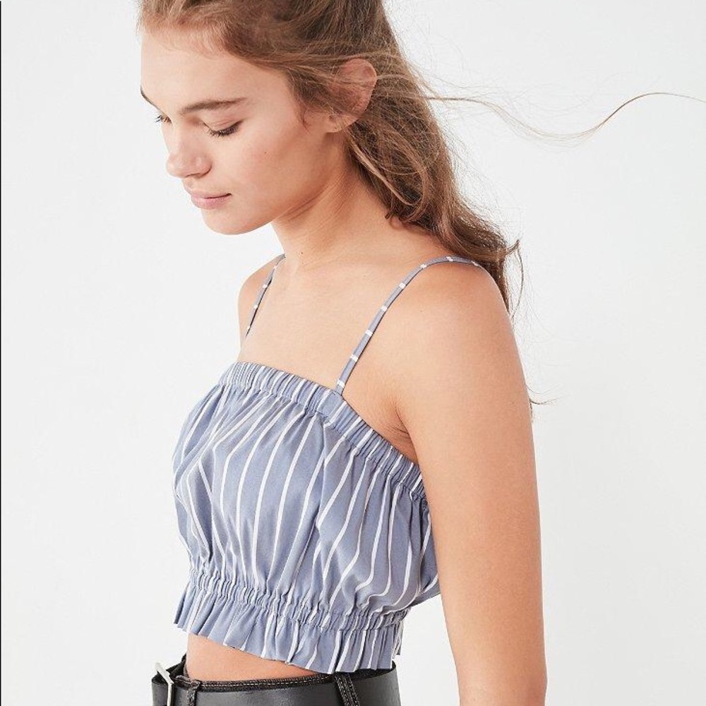 Urban Outfitters Blue Multi Crop Top